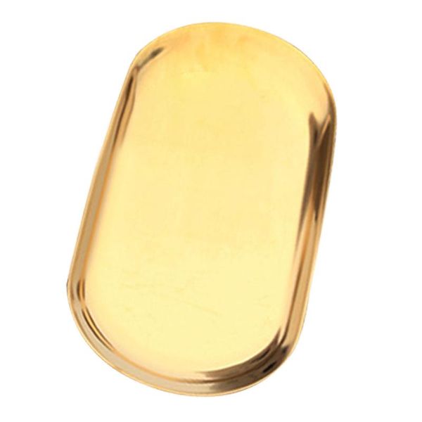 

kitchen storage & organization home serving fruit plate organizer platter decoration jewelry oval tray stainless steel nordic style snack di