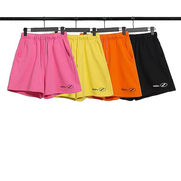 

men's shorts 2021 summer high-quality we11done sports casual men women simple versatile cotton five-point pants, White;black