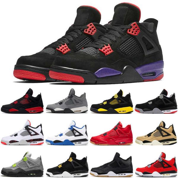 

discount jumpman 4 4s black cat men basketball shoes cactus jack bred loyal blue fire red thunder motorsport royalty mens trainers sports