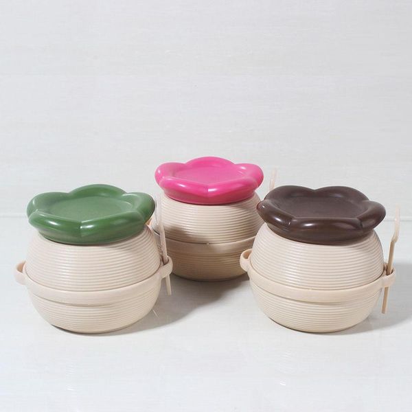 

50g bath salt abs bottle, 50ml powder plastic bottle with wooden cork & spoon f20212055 storage bottles jars
