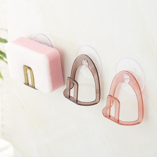 

kitchen storage & organization suction cup sink drain rack sponge holder soap drainer bathroom accessories organizer 1pc