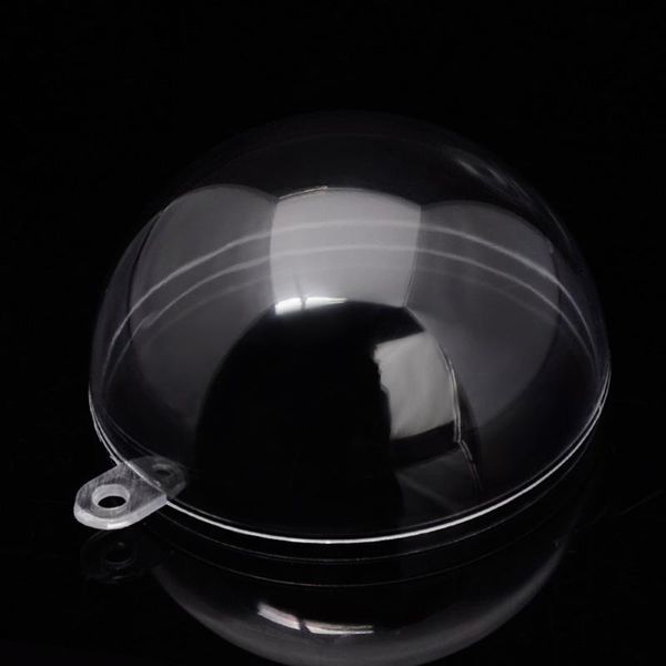 

gift wrap 20pcs plastic transparent hollow round candy box shaped small for wedding party favors (6cm)