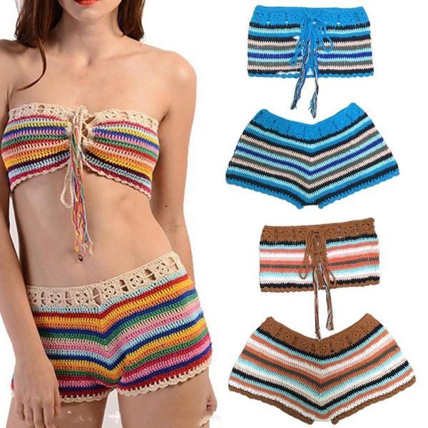 

women's bikini swimsuit two piece beach vacation hand hook set swimwear w89f one-piece suits