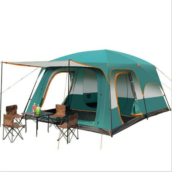 

tents and shelters multi-function outdoor team travel 2-12 people camping tent 3 rooms with summer ventilation design