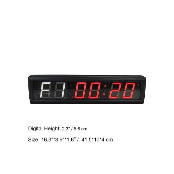 

wall clocks big gym crossfit clock led fitness interval timer digital countdown 2.3 inches -selling