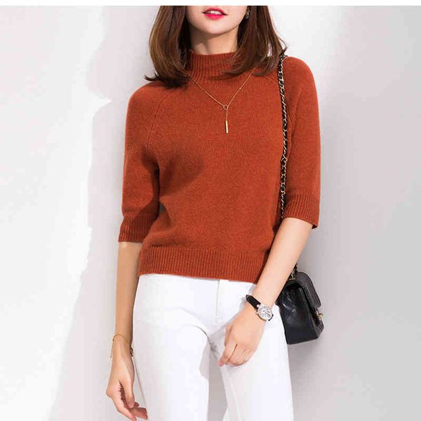 

women's sweaters szdyqh-female cashmere sweater, half turtleneck, soft women's blouse, spring and fall, nsez, White;black