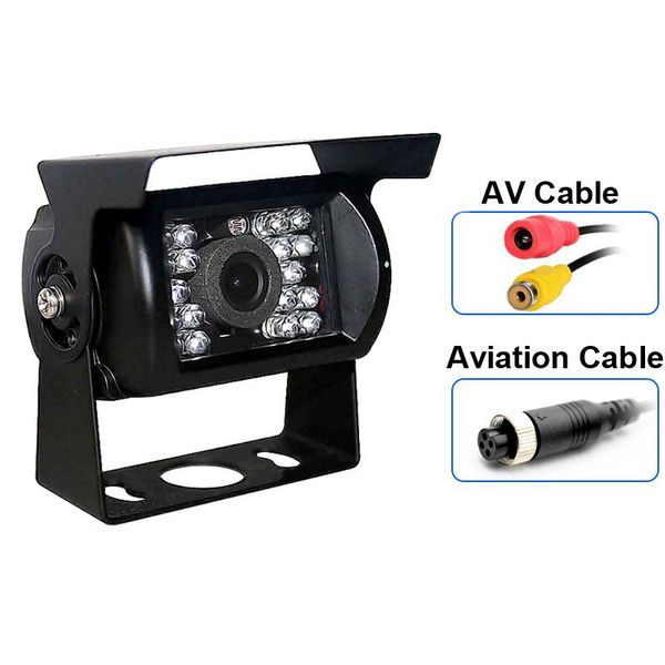 

car rear view cameras& parking sensors waterproof 18 led ir night vision reversing backup camera for 12v 24v bus truck motorhome van