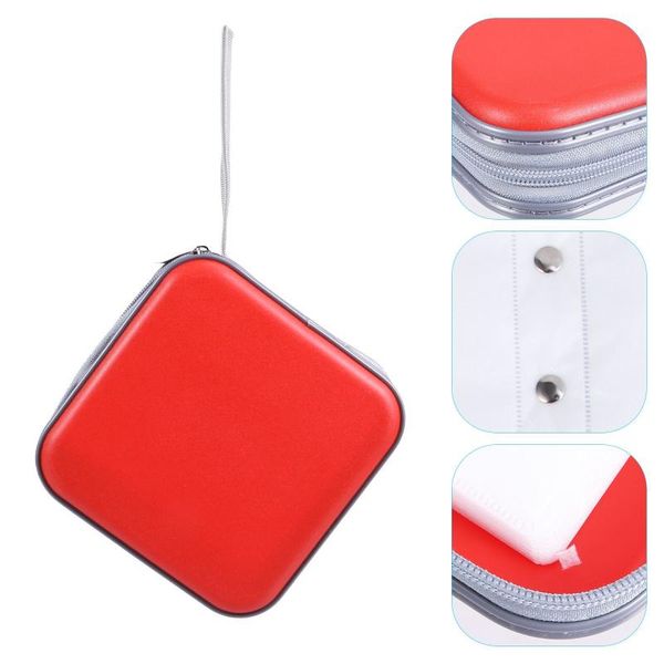 

car organizer 40 capacity plastic dvd case portable zipper cd storage holder disc bag
