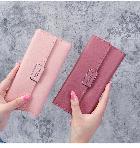 

wallets womens and purses pu leather wallet female wristband letter print long women purse large capacity phone bag, Red;black
