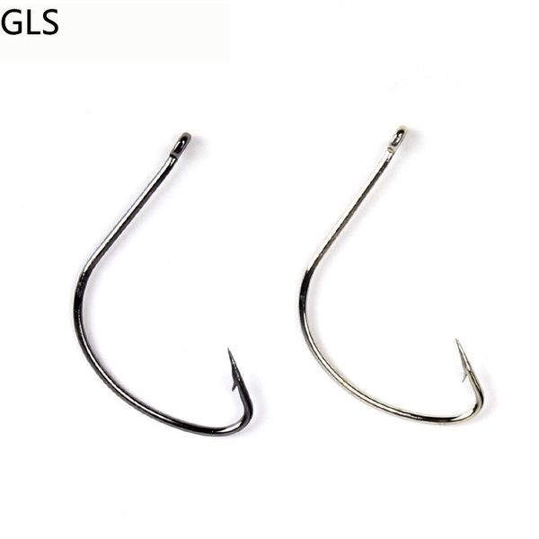 

fishing hooks 50pcs barbed set curve circle fishhook coated carp hook