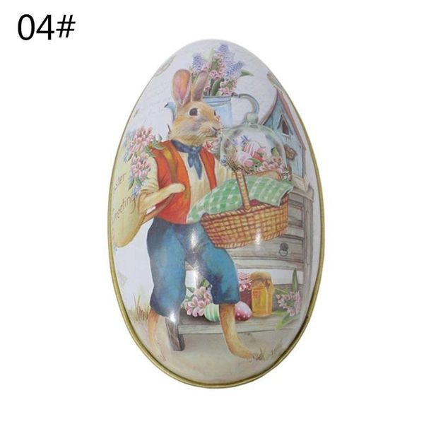 

retro easter tin box jar tea candy jewelry coin storage container gift wrap