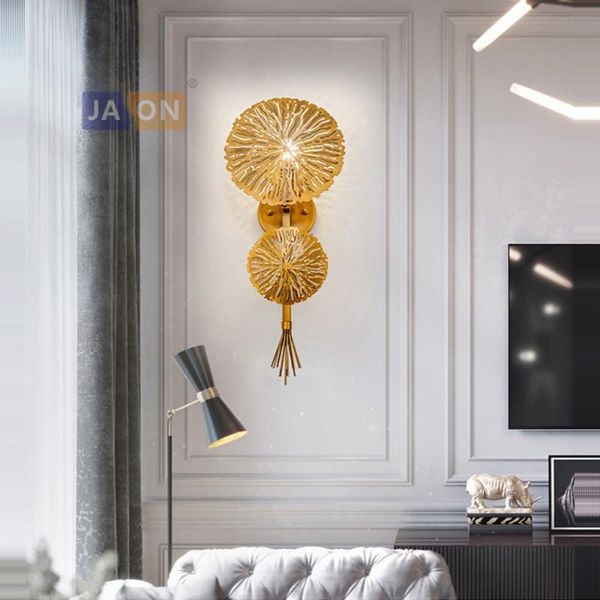 

wall lamp led nordic iron gold light sconce for bedroom corridor