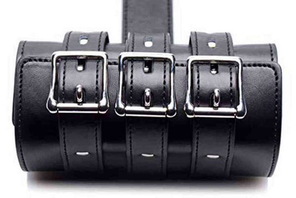 Nxy Spielzeug für Erwachsene, Leder-Bondage-Handschellen, Bdsm-Armbinder, Zurückhaltung, Arme hinter dem Rücken, Zwangsjacke, Sexspielzeug für Paare, 1211