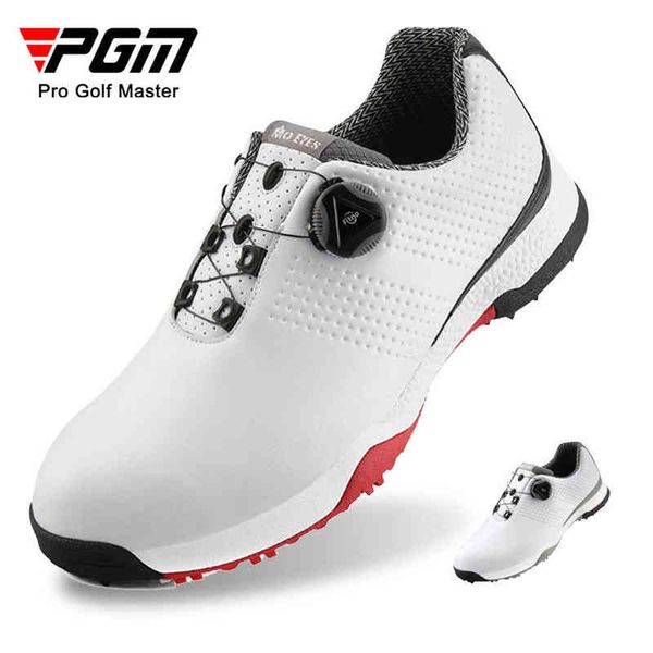 

pgm moeyes straight golf shoes men's waterproof rotating shoelaces sports