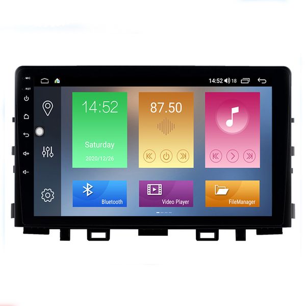Автомобильный DVD Stereo Player 9-дюймовый Android 10 Радио для Kia Rio 2017-2019 с USB WiFi поддерживает Carplay Digital TV
