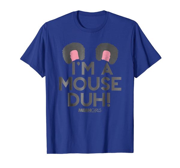 

mean i'm a mouse duh ears graphic tshirt, White;black