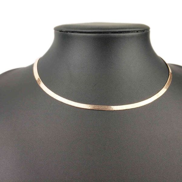 

necklaces pendants women necklace gold blade chain on neck choker necklace women flat snake jewelry gift clavicle chocker, Silver