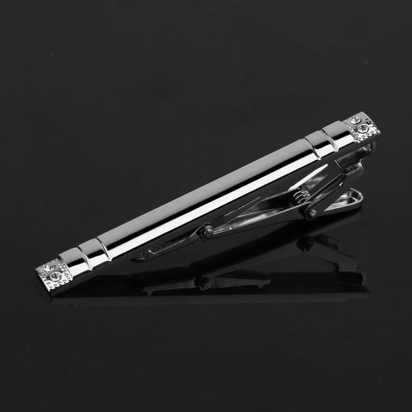 

gesimuleerde klassieke rvs standaard tie clip sluiting bars pins kwaliteit, Silver