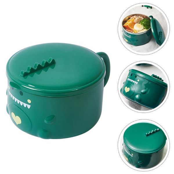 

bowls 1pc serving bowl with lid stainless steel noodle kitchen supply
