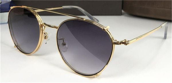 

new fashion design sunglasses 5460 round frame optical mirror sunglasses dual-purpose mirror popular and generous style uv400 quality, White;black