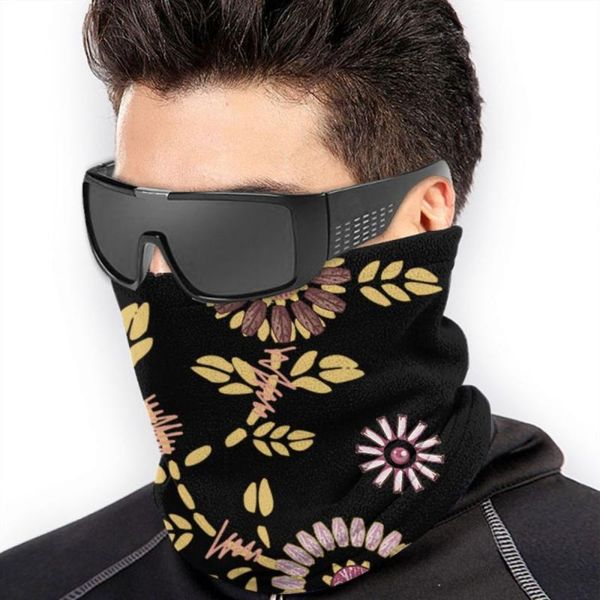 

outdoor warmer neck gaiter cover thermal tube cycling skiing snowboard hiking bandana magic scarf winter colorful q003 caps & masks, Black