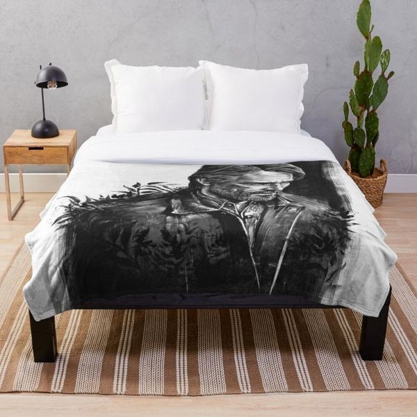 

blankets the last of us part ii joel throw blanket bedding sherpa fleece bed sofa cover child kids adults gift bedspread