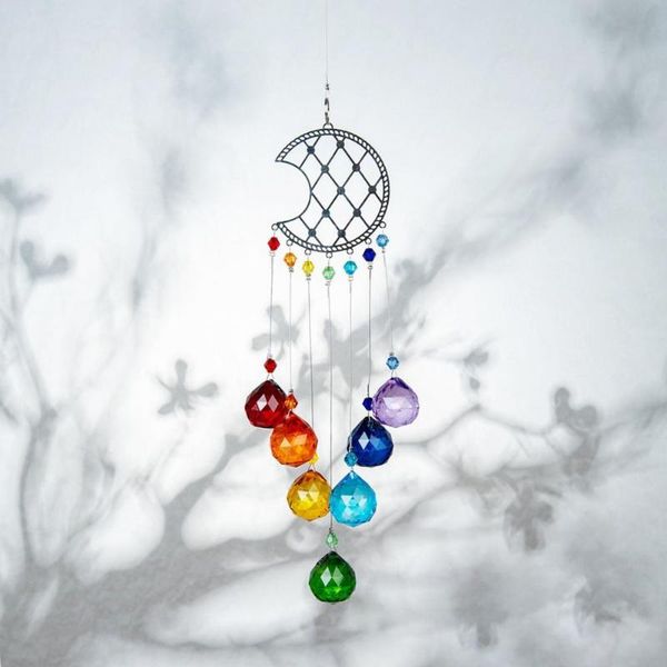 

hanging dreamcatcher ball moon pendant home wall ornament bedroom decor gift decorative objects & figurines