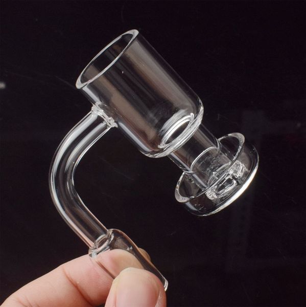 Fumar handmade de quartzo terp vácuo banger incorporado slinper up prego com 25mm Balde 30mm fundo para plataformas de óleo bong de vidro