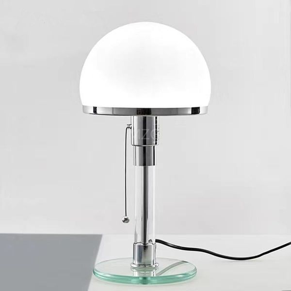 

table lamps nordic glass led lamp creative designer bauhaus desk bedroom bedside lights with switch room lighting e27 bulb
