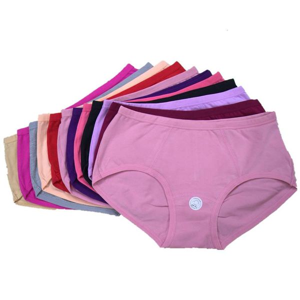 

purple red women's underwear large elastic cotton solid color breathable briefs, Black;pink