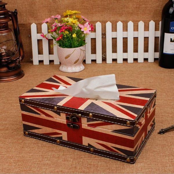 

tissue boxes & napkins vintage box pu leather paper storage classic napkin holder dispenser case for home office decor