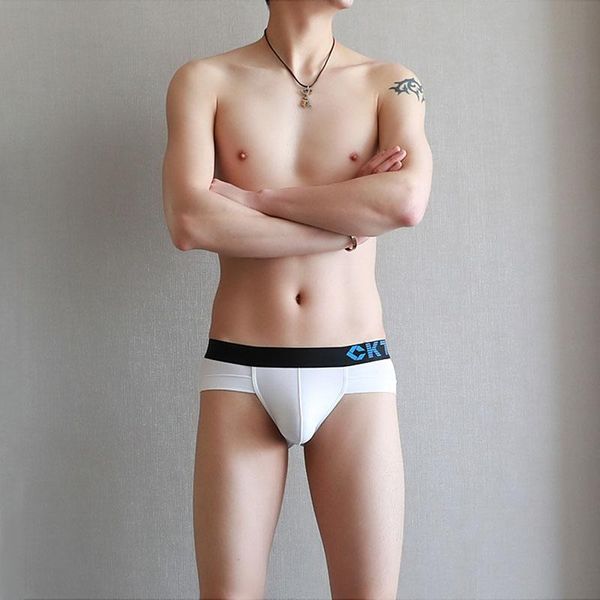 

underpants underwear men cotton boxers shorts jockstrap male u pouch brand cute funny panties, Black;white