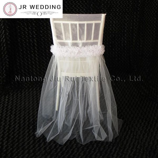 

chair covers 20 pcs 2 style wedding dress fancy organza cap tutu lace cover