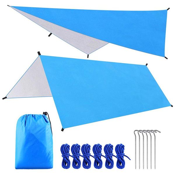 

camping tarp hammock sunshade tent rain shelter lightweight outdoor tarpaulin canopy for beach picnic tents and shelters