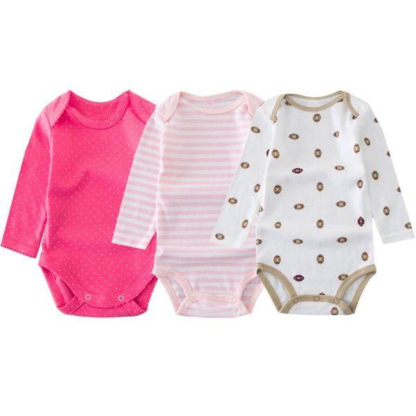 

rompers 9m 12m 18m 24m girl baby bodysuits fall kawaii clothes 100% cotton one-pieces jumpsuit long sleeve wholesale, Blue