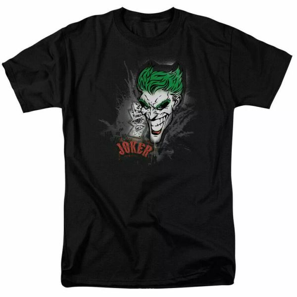 

the joker sprays the city t shirt licensed comic book tee black, White;black