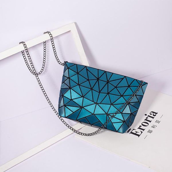 

luminou tote bag geometric bags women's luxury chain 2021 fashion luminous sling femme shoulder strap female cross body