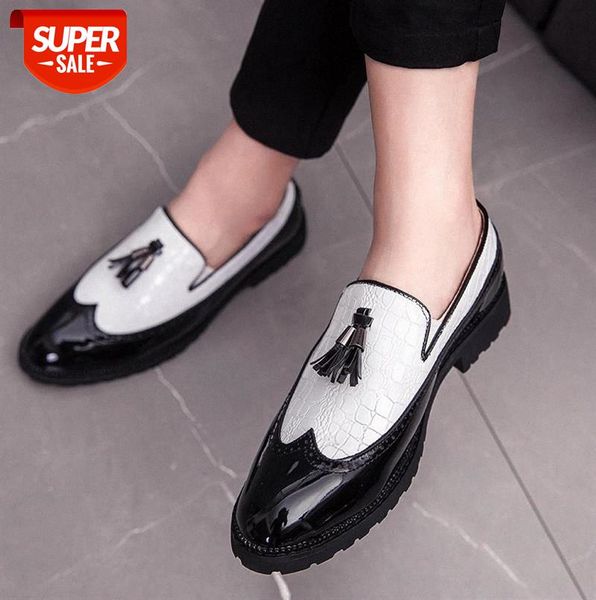 

brand fashion formal shoes men bullock business office shoes men 2020 italy luxury big size dress casual party loafers #uw0p