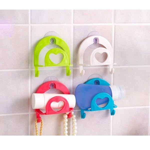 

1pc bathroom shelf towel soap dish holder kitchen sink sponge storage rack robe hooks sucker holders & racks organization