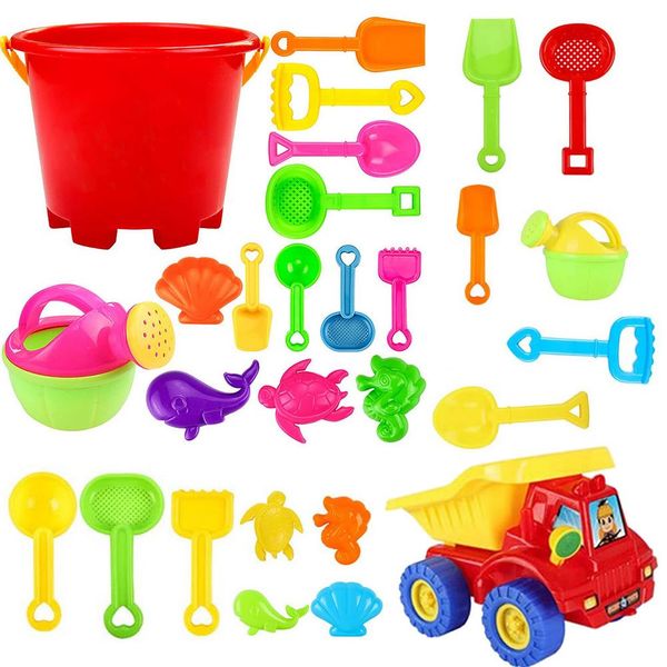 

14PCS Sets Sand Toys Beach Summer Play Children Dredging Shovel Mold Kid Baby Outdoor Games Play Portable Toy Sand Play Toy Set