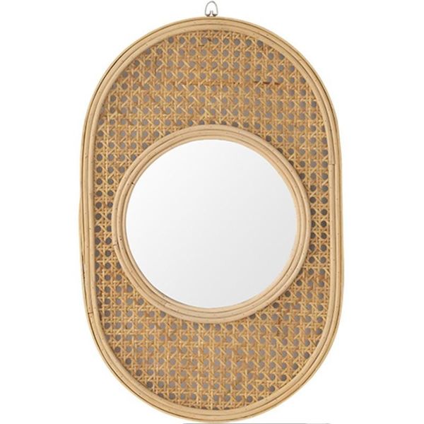 

mirrors home ins rattan art vanity mirror homestay simple creative wall real