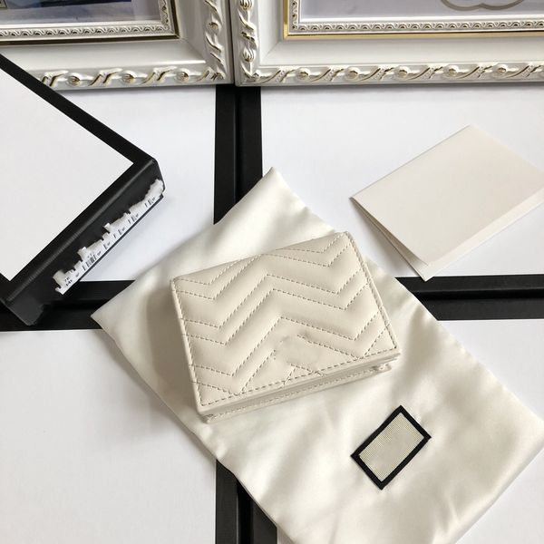 Mulheres designers de luxo carteiras linha de costura bolsa de couro mulher slot para cartão moeda cartões de crédito titular sacos embreagem mini tamanho 466492
