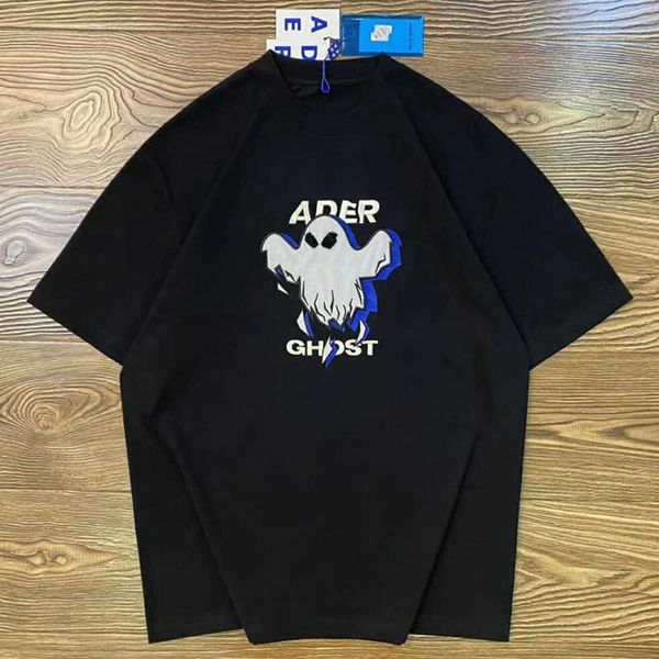 

men's t-shirts add phantom error female t-shirt 1:1 embroidered cartoon letter devil stick t grip short sleeve, White;black