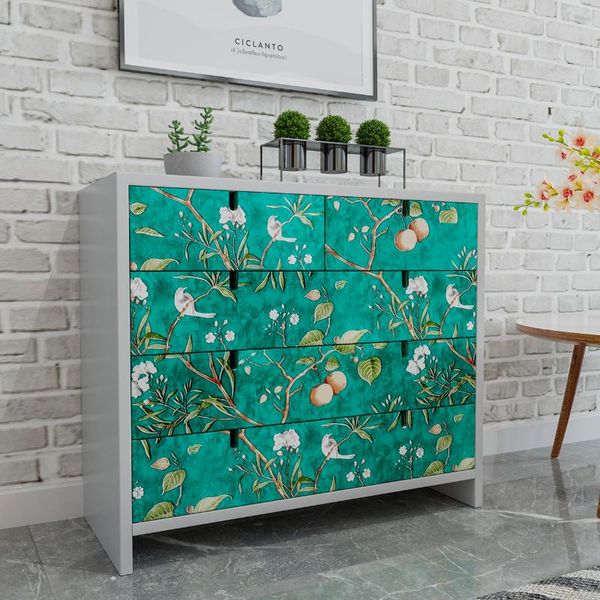 

wallpapers retro floral wall stickers removable home decor living room bedroom decoration furniture self-adhesive contact paper