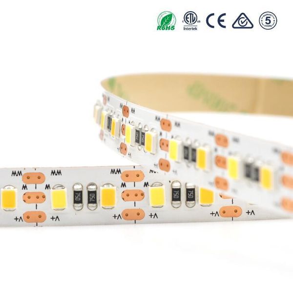 

strips [seven neon]dc24v 11w 120led/m white warm dual lighting high brightness cri90 led smd 2835 flexible strip