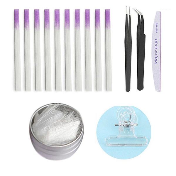 

set nail art kit fiber nails extension for building acrylic tips manicure salon tool set1