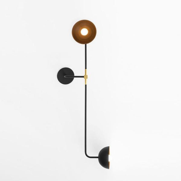 

modern led glass ball mirror light luminaire wall lamp cabecero de cama lustre bedroom lamps