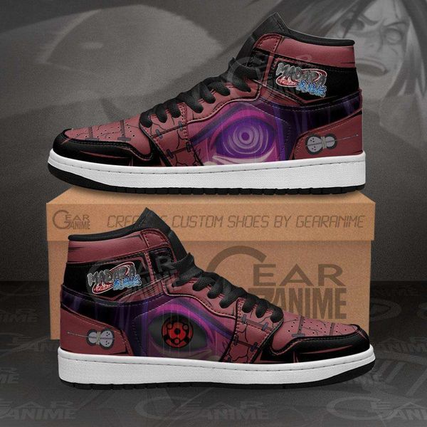 

madara ey sneakers custom rinnegan & mangekyou sharingan anime sport shoes