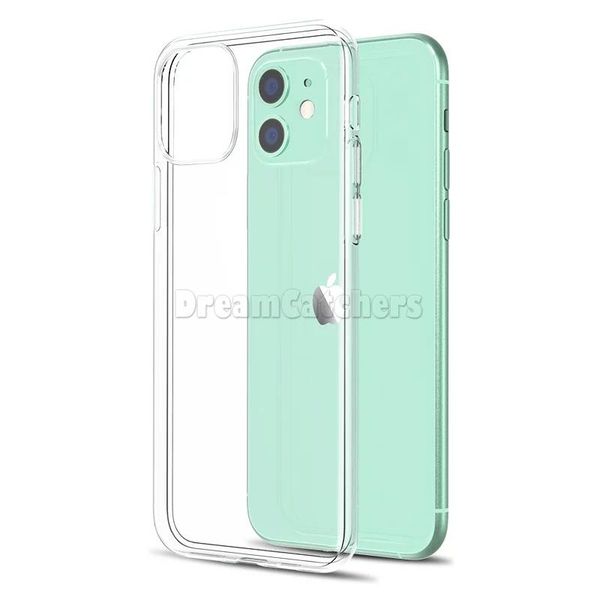 Transparent Soft Clear TPU Thin Phone Case For iPhone 13 12 11 Plus For Samsung S22 Ultra Plus S21 Back Cover Phone Case Back Skin Soft TPU Cover High Quality