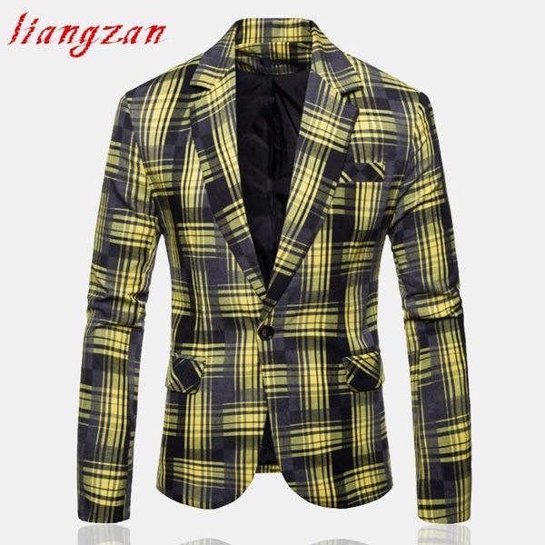 

men's suits & blazers men blazer suit brand slim fit casual jacket male one button m-3xl party tuxedo dress wedding clothes sl-t266, White;black
